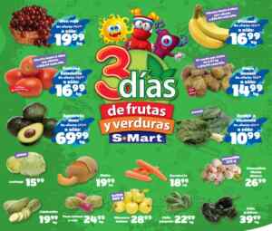 Ofertas S-Mart 3 días de frutas y verduras del 25 al 27 de agosto 2026 Imagen de la promo