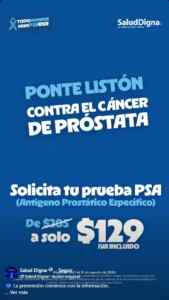 Promo Salud Digna: Antígeno Prostático específico a solo $129 Imagen de la promo
