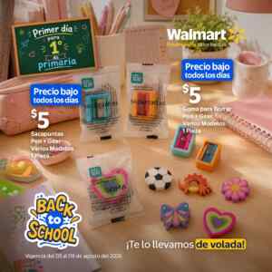 Folleto Back to School Walmart al 9 de agosto 2026 Imagen de la promo