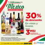 Celebremos a México Chedraui: 30% de descuento en vinos y licores + 3 msi Celebremos a México Chedraui: 30% de descuento en vinos y licores + 3 msi