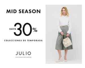 Mid Season Julio: Hasta 30% de descuento Imagen de la promo