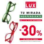 Fiestas Patrias Ópticas Lux: 30% de descuento en toda la tienda en línea
