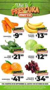 Ofertas Merco frutas y verduras del 29 de septiembre al 1 de octubre 2026 Imagen de la promo