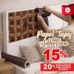 Promo Modatelas: 15% de descuento en papel tapiz adhesivo o 20% con su programa Business