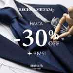 Promo Roberts: Hasta 30% de descuento en traje a medida + 9 msi Promo Roberts: Hasta 30% de descuento en traje a medida + 9 msi