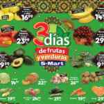 Ofertas S-Mart 3 días de frutas y verduras del 8 al 10 de septiembre 2026