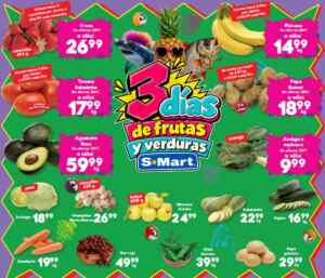 Ofertas S-Mart 3 días de frutas y verduras del 29 de septiembre al 1 de octubre 2026 Imagen de la promo