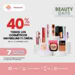 Beauty Days Del Sol y Woolworth: 40% de descuento en Cosméticos Maybelline, L’Oréal y más