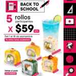 En Sushi Itto: 5 rollos participantes por $59 c/u del 1 al 18 de septiembre 2026