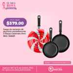 El Mes Rosa Almacenes Ánfora: juego de 3 sartenes Ekco a $379 El Mes Rosa Almacenes Ánfora: juego de 3 sartenes Ekco a $379