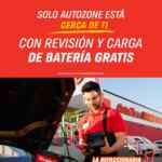 En AutoZone servicio de revisión y carga de batería GRATIS