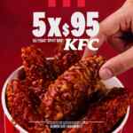 En KFC: 5 Ke-Tiras Spicy BBQ por $95