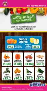 Ofertas Super Kompras Martes y Miércoles desde la Huerta frutas y verduras 27 y 28 de octubre 2026 Imagen de la promo