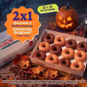 En Krispy Kreme 2x1 en docenas y medias docenas hoy y mañana Imagen de la promo