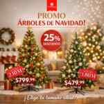 Navidad Modatelas: 25% de descuento en árboles de Navidad en su tienda en línea