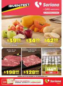 Folleto de fin de semana Buen Fest 2026 Soriana al 2 de noviembre 2026 Imagen de la promo