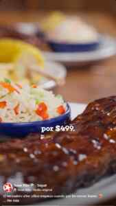 Promoción Texas Ribs: Costillas St. Louis ilimitadas por $499 los lunes, martes y miércoles Imagen de la promo