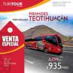 Venta Especial Turibus: Turitour Pirámides Teotihuacán por solo $935