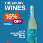 Treasury Wines Vinoteca: 15% de descuento en vinos seleccionados
