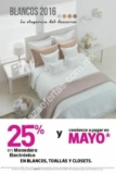 Promoción Liverpool Blancos 2016: 25% en monedero electrónico en blancos, toallas y closets