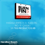 Ofertas Hamilton Beach El Buen Fin 2014: Producto Hamilton Beach GRATIS si envías la foto de tu compra por Facebook