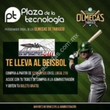 Boletos GRATIS para el partido de Olmecas y Delfines en la Plaza de la Tecnología