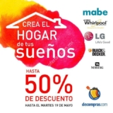 Hoy último día para recibir 50% de descuento en artículos de línea blanca en Decompras.com