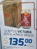 En Modelorama 2 vasos gratis al comprar 12 pack de Victoria