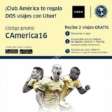 Código Uber Club América regala 2 viajes de $100 #‎AméricaEnUber‬