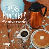 Promoción de Aniversario IHOP: 3 pancakes por $58 del 11 al 15 de julio
