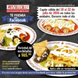 Cupón Potzollcalli: Enchiladas a sólo $65 esta semana