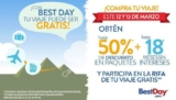 Para Puente de marzo, 50% de descuento en BestDay + 18 meses sin intereses