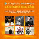 Google Play Oferta del Año: Éxitos musicales del 2014 a $55 y $65 pesos