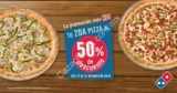 Promoción Dominos Pizza Hot Sale 2019: 2×1½ en Pizzas del 27 al 31 de Mayo 2019