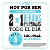 2×1 en Cielito Querido Café sucursal Alameda sólo hoy 9 de marzo
