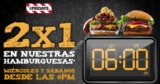 2×1 en hamburguesas en TGI Fridays los sábados y miércoles después de las 6:00 PM