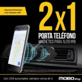2×1 en porta teléfono magnético para auto en Mobo