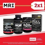 2×1 en productos MRI en tiendas GNC