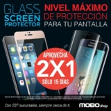 2×1 en protectores de pantalla para celular en Mobo