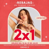 2×1 en lo ya rebajado en Forever 21
