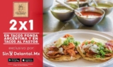 2×1 en tacos de La Fonda Argentina al comprar en Sin Delantal