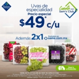 2×1 en uvas seleccionadas en Sams Club (desde $50 pesos)