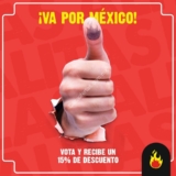 Promoción Las Alitas Elecciones 2018: Vota y recibe 15% de descuento