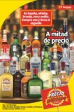 Soriana Mercado y Express: 2×1 1/2 en Tequila, Whisky, Brandy, Ron y Vodka al 09 de Mayo 2019