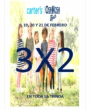 3×2 en tiendas Carter’s OshKosh del 19 al 21 de febrero