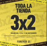 3×2 en toda la tienda en Forever 21 este fin de semana patrio