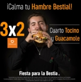 3×2 en hamburguesas Cuarto de Kilo al pedir por Didi Food