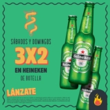3×2 en cervezas Heineken en Las Alitas los sábados y domingos