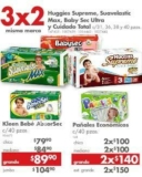 3×2 pañales Huggies Supreme, Suavelastic Max, Baby Sec Ultra y Cuidado Total en Farmacias Benavides