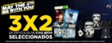 3×2 en videojuegos, películas y artículos de Star Wars en Gamers